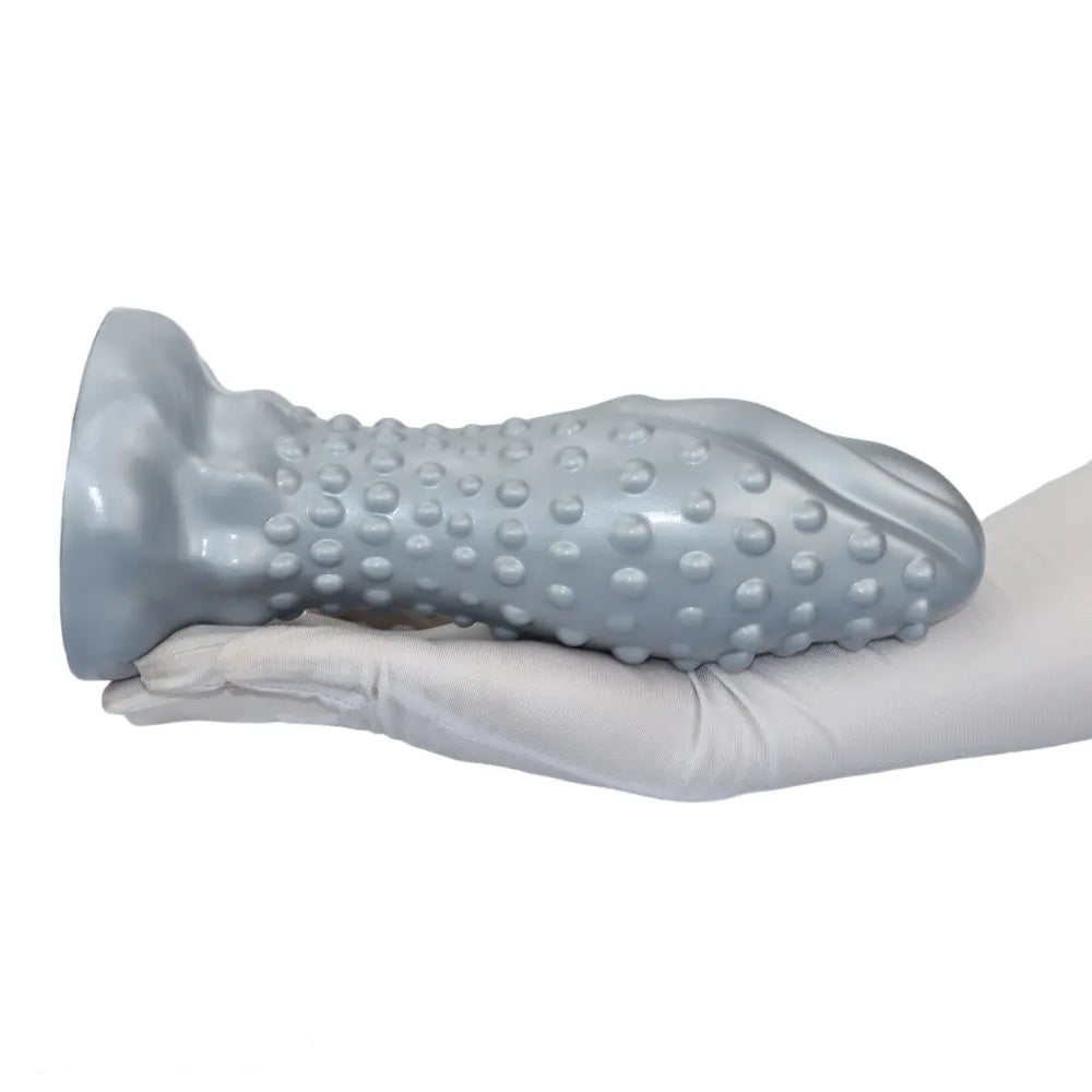 6.29in 8.66in 11.02in Spiked Stripe Silicone Butt Plug Fantasy Dildo Cock Toy