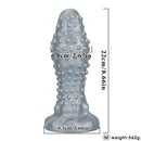6.29in 8.66in 11.02in Spiked Stripe Silicone Butt Plug Fantasy Dildo Cock Toy