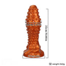 6.29in 8.66in 11.02in Spiked Stripe Silicone Butt Plug Fantasy Dildo Cock Toy