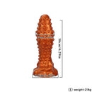 6.29in 8.66in 11.02in Spiked Stripe Silicone Butt Plug Fantasy Dildo Cock Toy