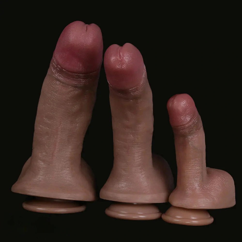 6.29in 9.05in 10.23in Real Skin Feeling Silicone Soft Thick Fat Big Dildo