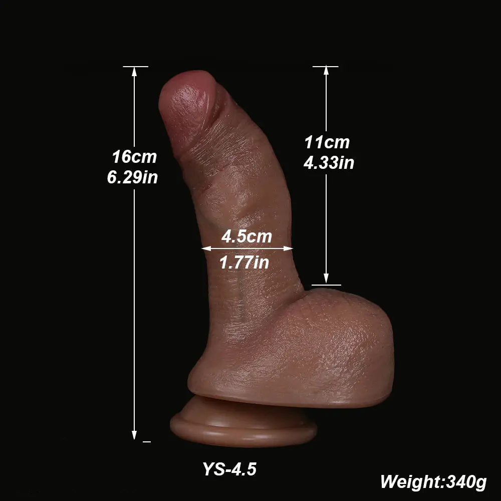 6.29in 9.05in 10.23in Real Skin Feeling Silicone Soft Thick Fat Big Dildo