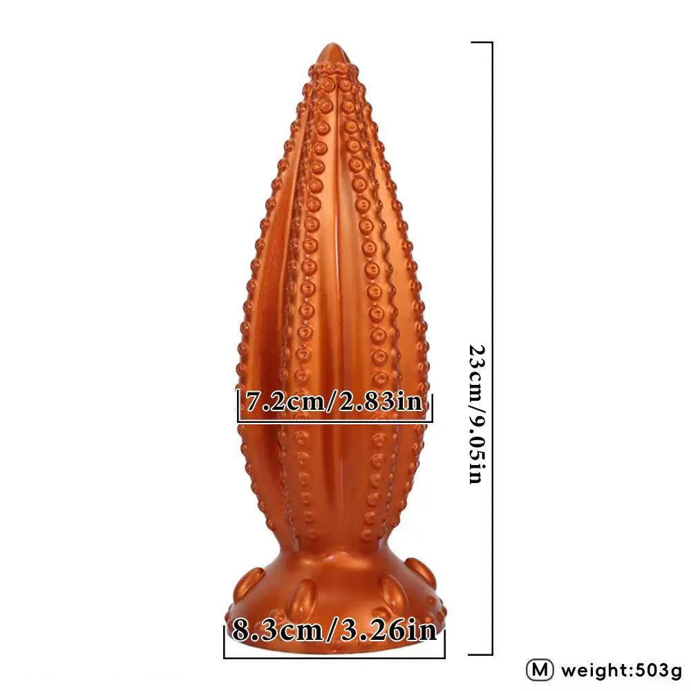 6.29in 9.05in 11.02in Tentacle Octopus Silicone Butt Plug Dildo For Women