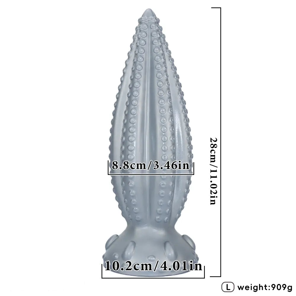 6.29in 9.05in 11.02in Tentacle Octopus Silicone Butt Plug Dildo For Women