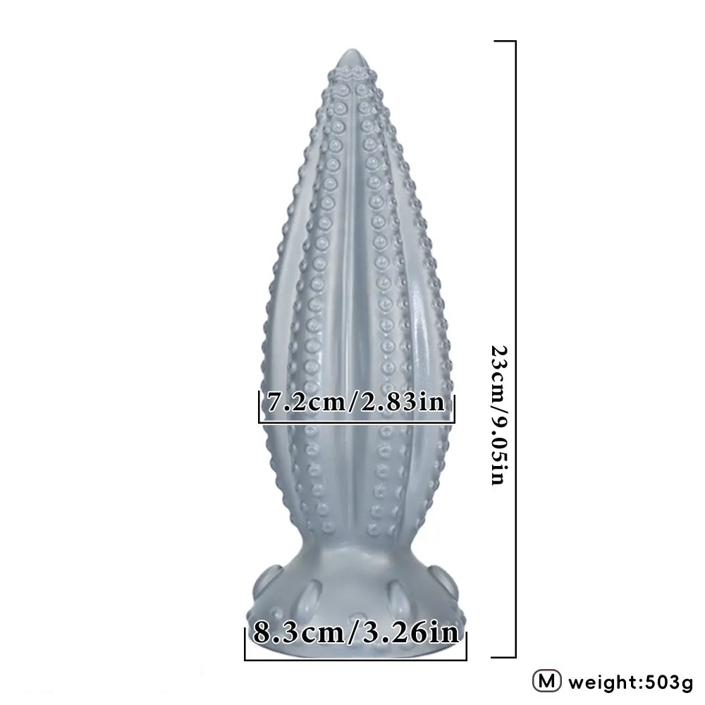 6.29in 9.05in 11.02in Tentacle Octopus Silicone Butt Plug Dildo For Women