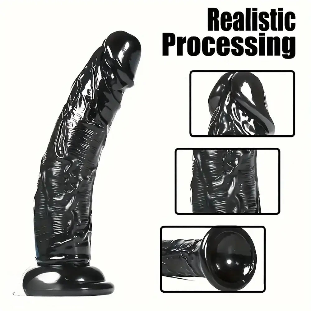 6.29in 9.84in Realistic Dildo PVC Sex Toy For Women Suction Cup Dildo