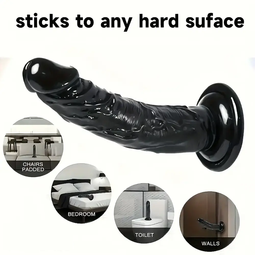 6.29in 9.84in Realistic Dildo PVC Sex Toy For Women Suction Cup Dildo