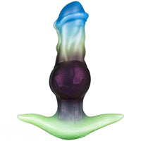 6.29in Horse Head Knot Monster Silicone Dildo For Anus Dual Pleasure
