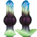 6.29in Horse Head Knot Monster Silicone Dildo For Anus Dual Pleasure