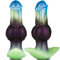 6.29in Horse Head Knot Monster Silicone Dildo For Anus Dual Pleasure