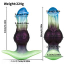 6.29in Horse Head Knot Monster Silicone Dildo For Anus Dual Pleasure