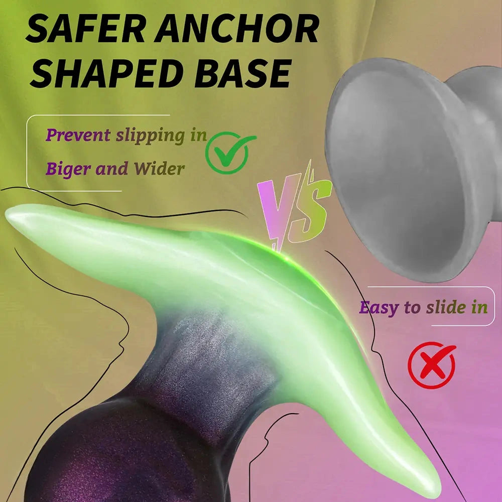 6.29in Horse Head Knot Monster Silicone Dildo For Anus Dual Pleasure