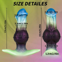 6.29in Horse Head Knot Monster Silicone Dildo For Anus Dual Pleasure