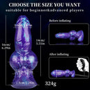 6.29in Inflatable Dog Knot Silicone Dildo Hands-free Play Adult Toy