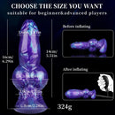 6.29in Inflatable Dog Knot Silicone Dildo Hands-free Play Adult Toy
