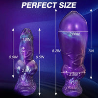 6.29in Inflatable Dog Knot Silicone Dildo Hands-free Play Adult Toy