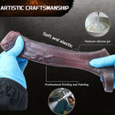 6.29in Platinum Silicone Penis Dildo Sleeve Silicone Prostate Massage Toy
