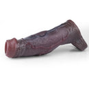 6.29in Platinum Silicone Penis Dildo Sleeve Silicone Prostate Massage Toy