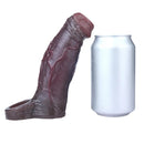 6.29in Platinum Silicone Penis Dildo Sleeve Silicone Prostate Massage Toy