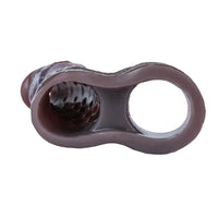 6.29in Platinum Silicone Penis Dildo Sleeve Silicone Prostate Massage Toy