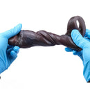 6.29in Platinum Silicone Penis Dildo Sleeve Silicone Prostate Massage Toy