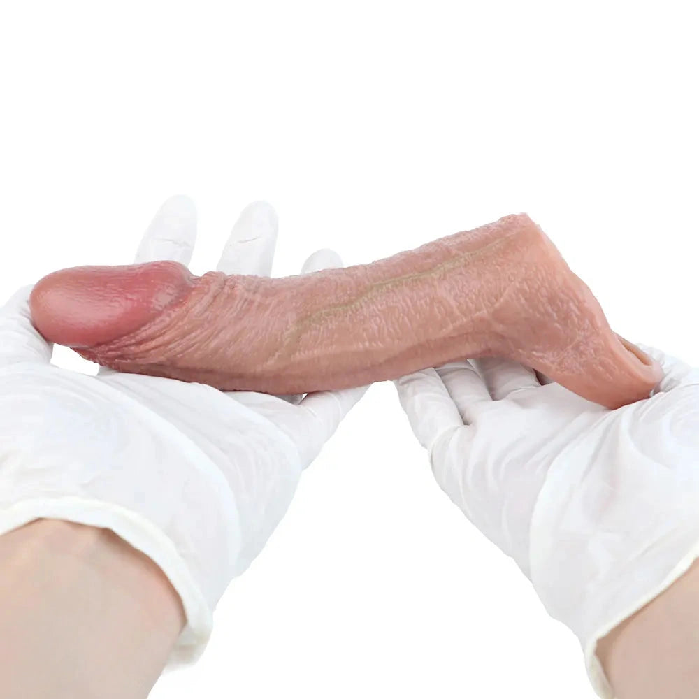 6.29in Real Feeling Skin Silicone Soft Dildo Sleeve For Durable Construction