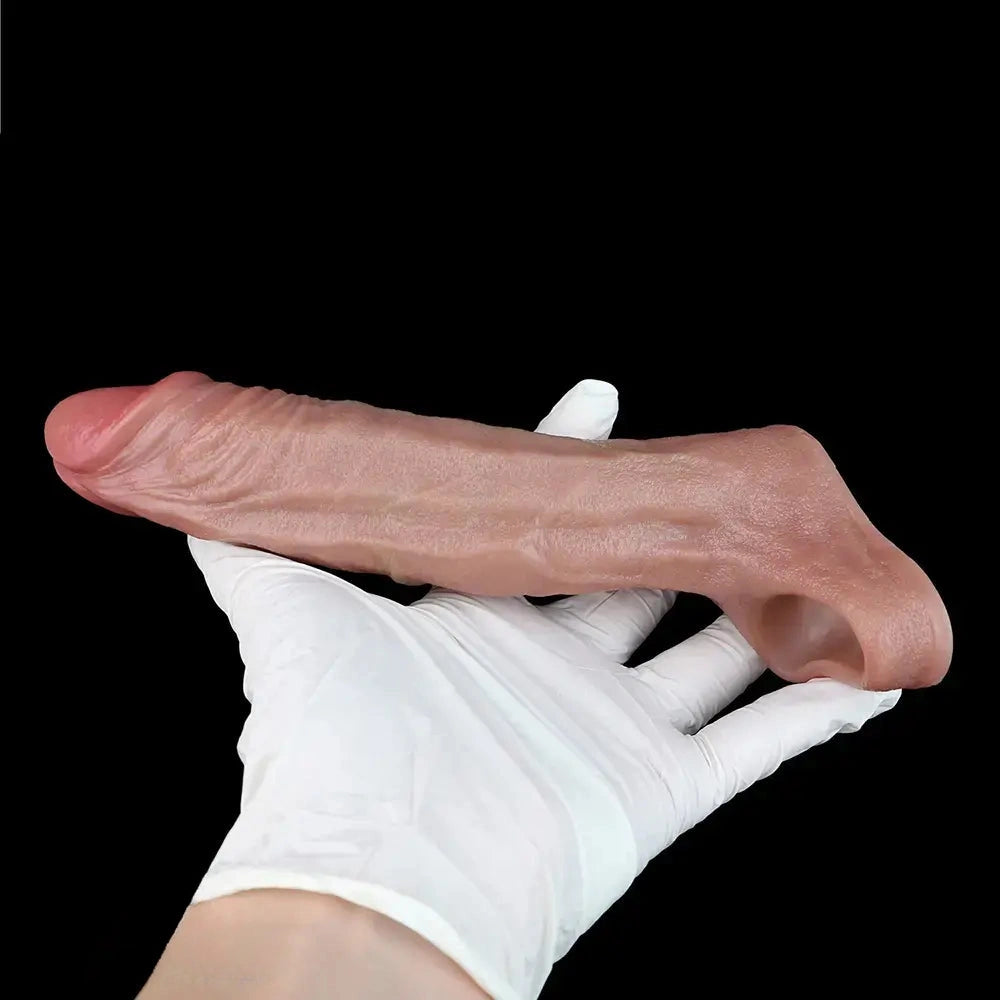 6.29in Realistic Silicone Soft Cock Sleeve Dildo For Female Masturbation
