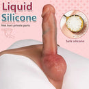 6.29in Soft Silicone Strap on Real Dildo Panty Sex Toy For G-Spot Love Toy