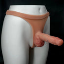 6.29in Soft Silicone Strap on Real Dildo Panty Sex Toy For G-Spot Love Toy