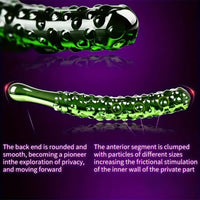 6.2in 7.5in 7.7in Multiple Colors Fruit Vegetable Crystal Glass Anal Plug Dildo