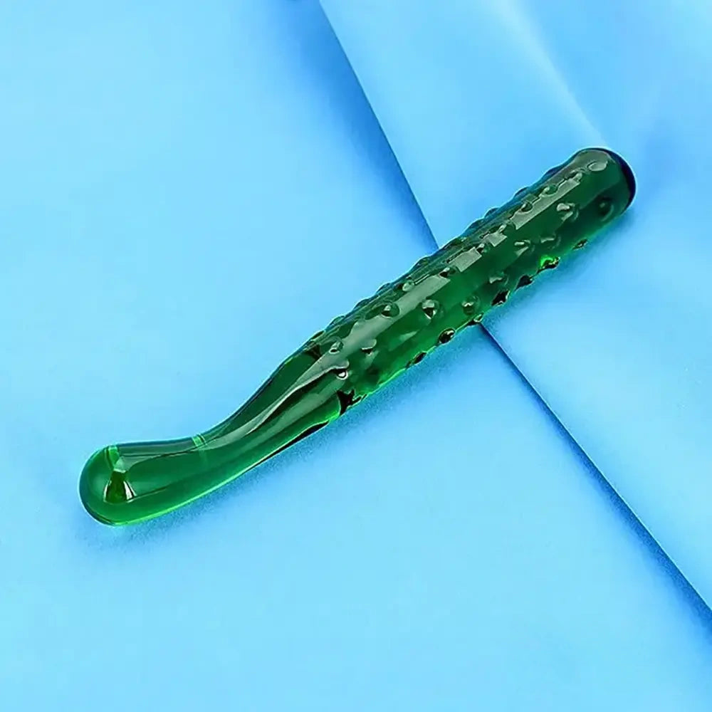 6.2in 7.5in 7.7in Multiple Colors Fruit Vegetable Crystal Glass Anal Plug Dildo