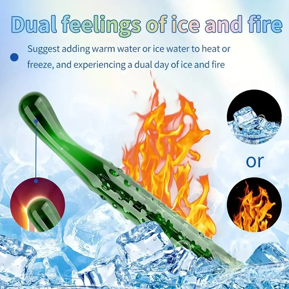 6.2in 7.5in 7.7in Multiple Colors Fruit Vegetable Crystal Glass Anal Plug Dildo