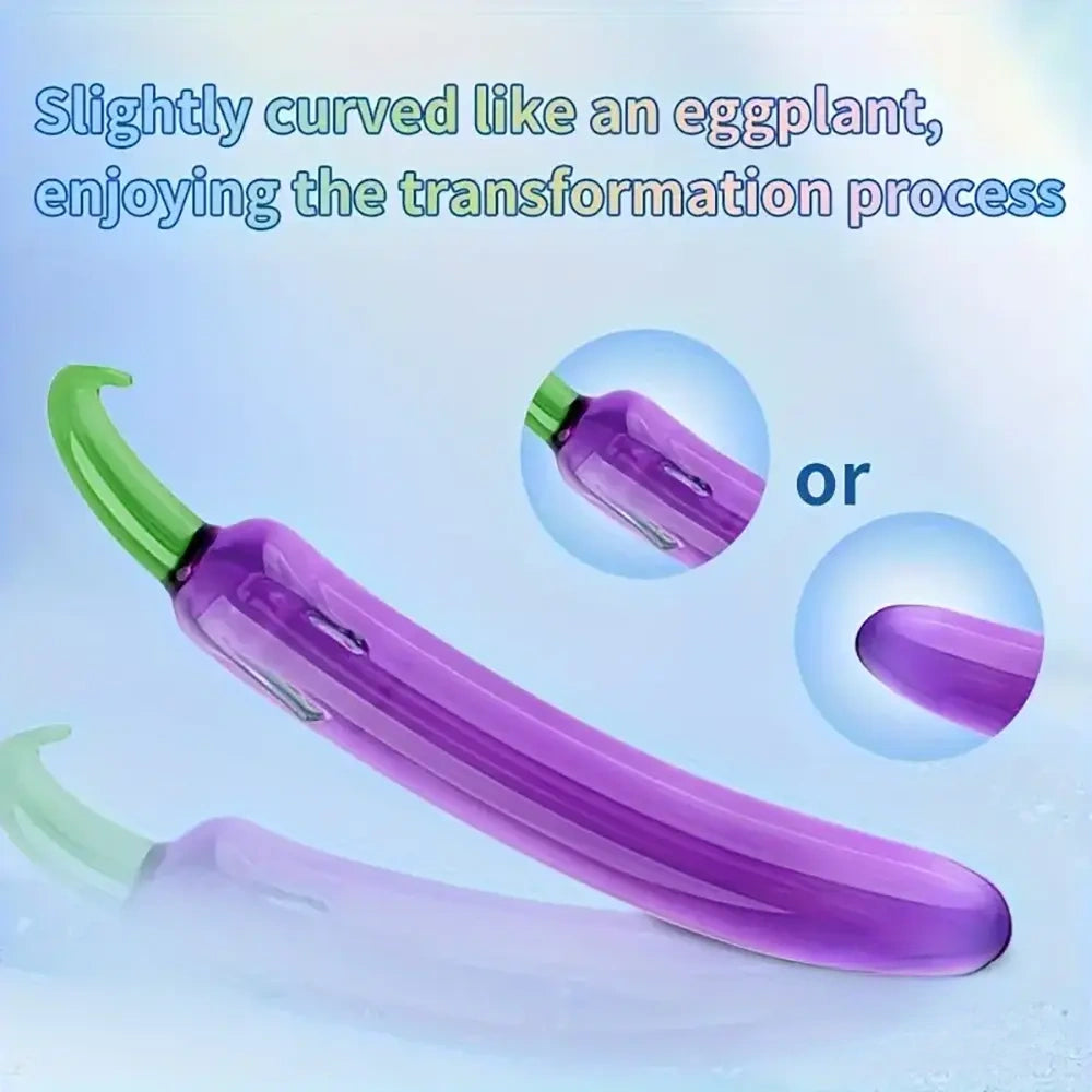 6.2in 7.5in 7.7in Multiple Colors Fruit Vegetable Crystal Glass Anal Plug Dildo