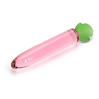 6.2in 7.5in 7.7in Multiple Colors Fruit Vegetable Crystal Glass Anal Plug Dildo