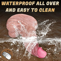 6.37in Double Density Silicone Soft Ejaculating Woman Skin Feel Dildo