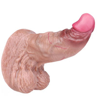 6.37in Double Density Silicone Soft Ejaculating Woman Skin Feel Dildo