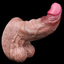 6.37in Double Density Silicone Soft Ejaculating Woman Skin Feel Dildo