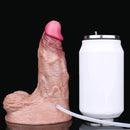 6.37in Double Density Silicone Soft Ejaculating Woman Skin Feel Dildo