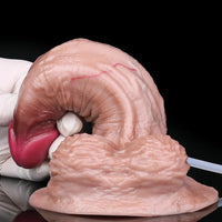 6.37in Double Density Silicone Soft Ejaculating Woman Skin Feel Dildo