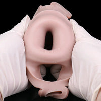 6.37in Real Feeling Strap on Penis Extender Cock Sleeve Dildo For Clit Sex