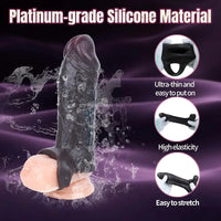 6.37in Skin-Tone Lifelike Skin Silicone Dildo Sleeve 18+ Adult Product