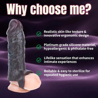6.37in Skin-Tone Lifelike Skin Silicone Dildo Sleeve 18+ Adult Product