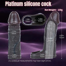 6.37in Skin-Tone Lifelike Skin Silicone Dildo Sleeve 18+ Adult Product