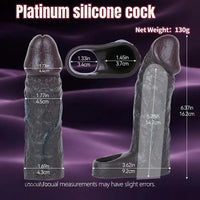 6.37in Skin-Tone Lifelike Skin Silicone Dildo Sleeve 18+ Adult Product