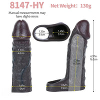 6.37in Skin-Tone Lifelike Skin Silicone Dildo Sleeve 18+ Adult Product