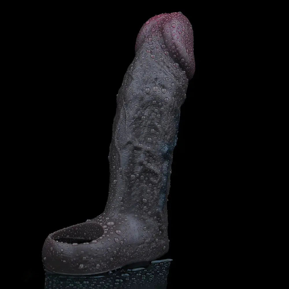 6.37in Skin-Tone Lifelike Skin Silicone Dildo Sleeve 18+ Adult Product
