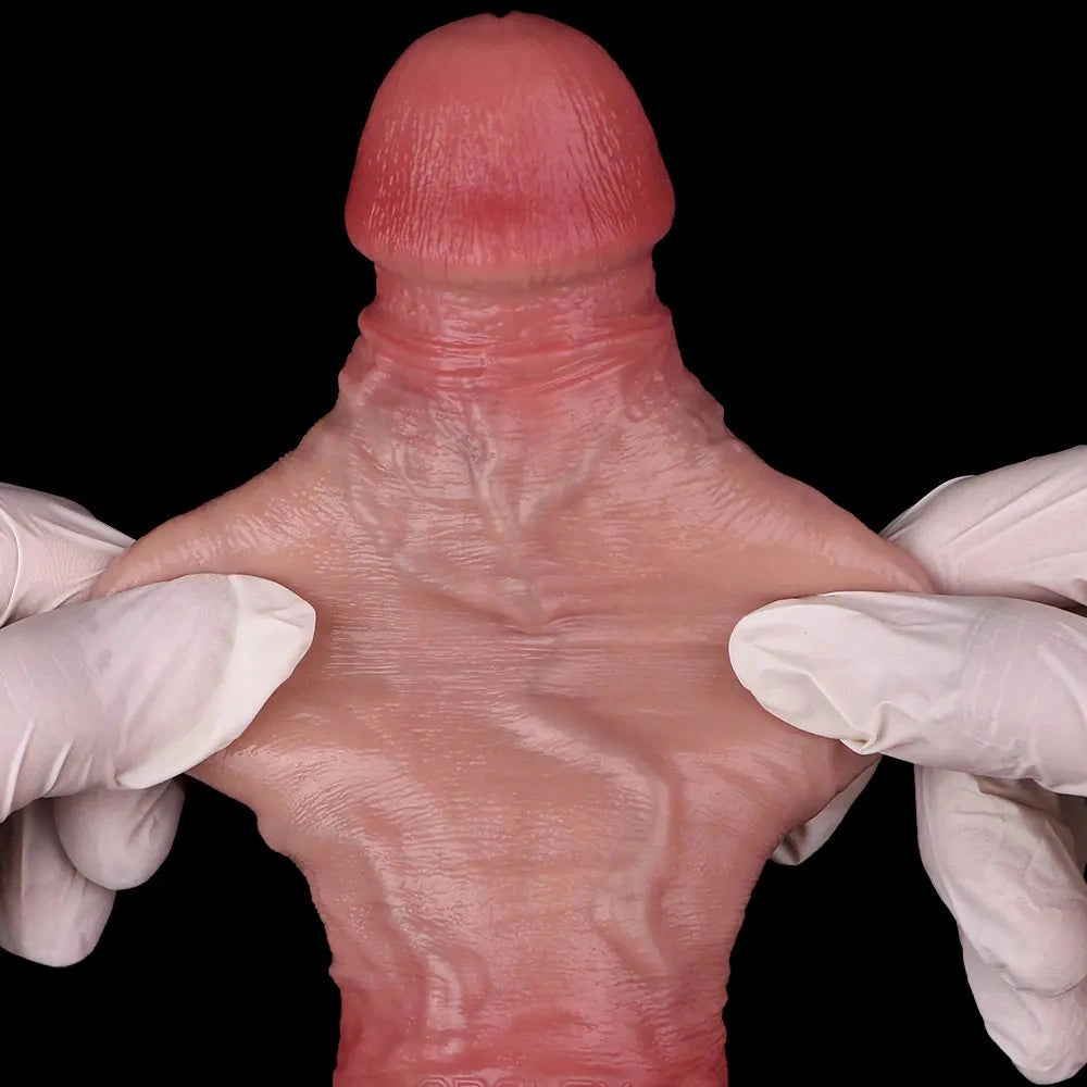 6.37in Vacuum Hollow Cock Sleeve Dildo For Lengthened Thickened