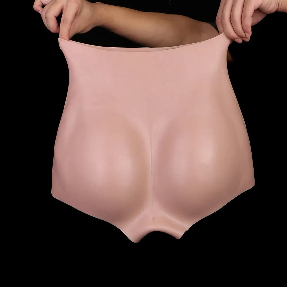 6.37in Wearable Silicone Cock Dildo Pants Real Skin with Hollow Cock Sleeve