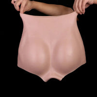 6.37in Wearable Silicone Cock Dildo Pants Real Skin with Hollow Cock Sleeve