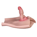 6.37in Wearable Silicone Cock Dildo Pants Real Skin with Hollow Cock Sleeve